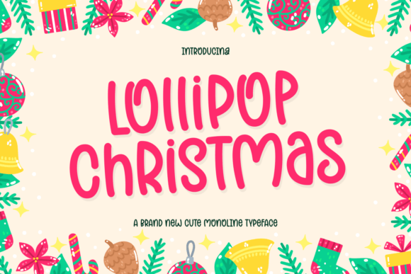 Adding Festive Charm with Lollipop Christmas Font