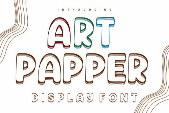 Art Papper: A Creative 3D Display Font for Editorial Design