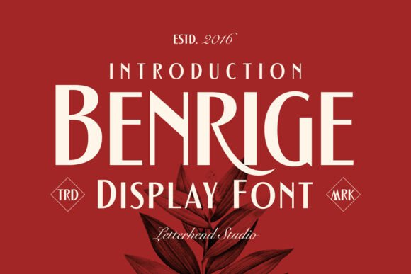 Benrige: A Versatile Display Font for Crafters and Creators