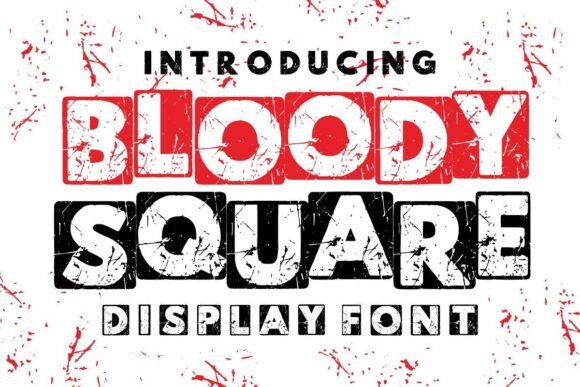 Bloody Square: A Bold Display Font for Web Design