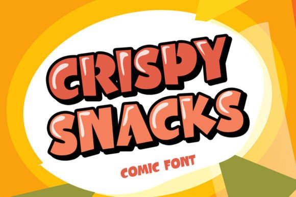 Crispy Snacks: A Bold and Playful Font for Eye-Catching Designs