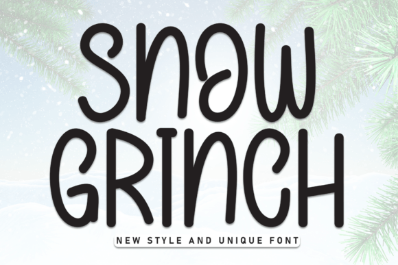 Discover Snow Grinch: A Charming Handwritten Display Font