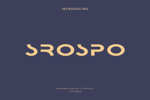 Discover Srospo: A Modern Futuristic Typeface for Editorial Design