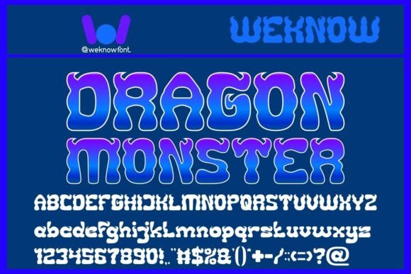 Dragon Monster Font: Bold Branding for Small Business