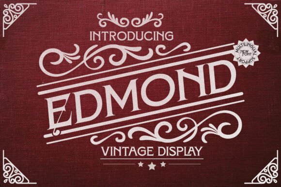 Edmond Font: Vintage Display Typography for Web Design