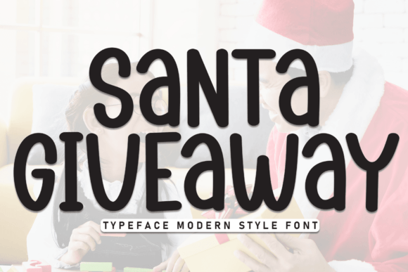 Enhance Your Brand with the Playful Santa Giveaway Font