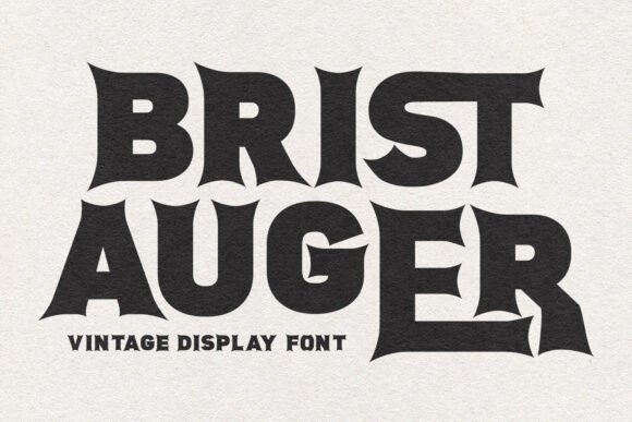 Enhance Your Web Design with Brist Auger Display Font