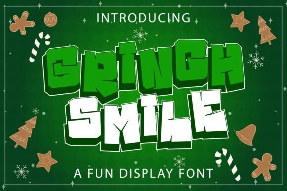 Grinch Smile: A Whimsical Display Font for Editorial Design