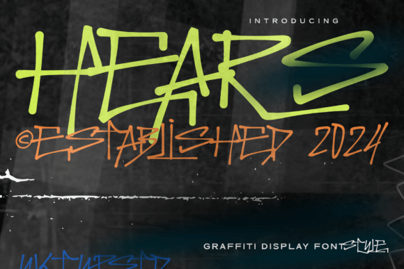 Hears: A Bold Graffiti Font for Editorial Design