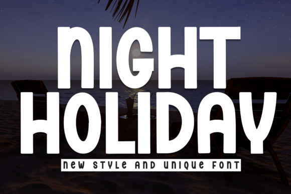 Night Holiday: A Bold and Stylish Font for Creative Branding