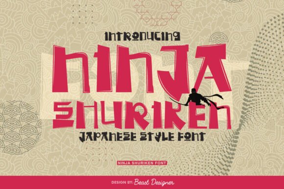 Ninja Shuriken: A Bold Typeface for Editorial Design