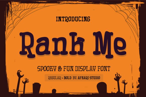 Rank Me: A Playful Display Font for Editorial Design