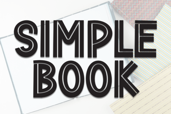 Simple Book: A Clean and Modern Display Font for Editorial Design