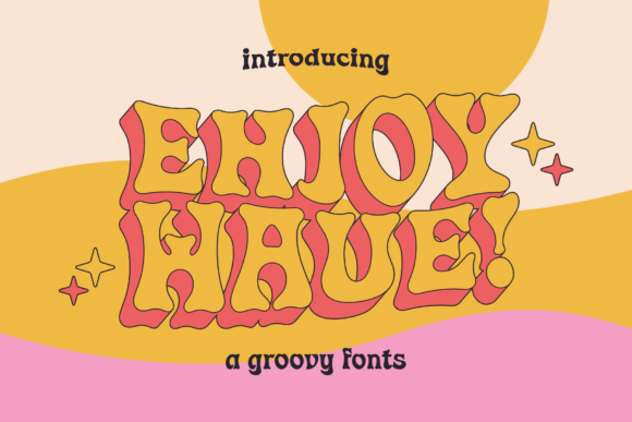 Transform Your Brand with Enjoy Wave - A Groovy Display Font