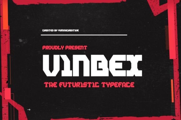 Vinbex: A Futuristic Display Font for Modern Web Design