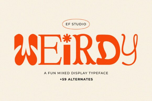 Weirdy Font: Bold Display Typography for Digital Campaigns