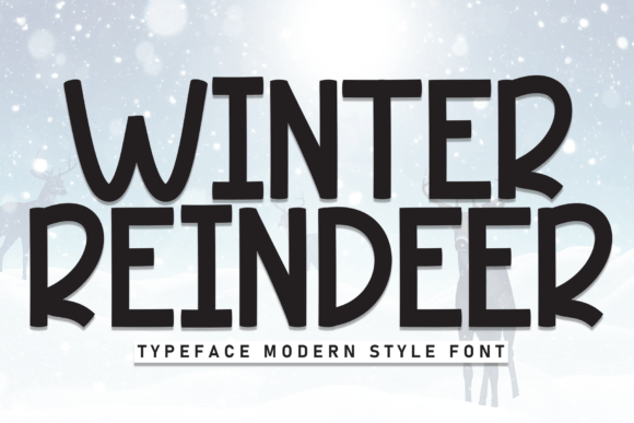 Winter Reindeer: A Festive Font for Your Business Brand